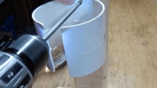 how to make a dog water bottle stand